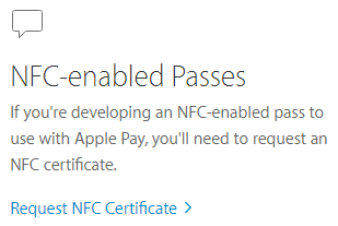 NFC enabled Passes from Apple